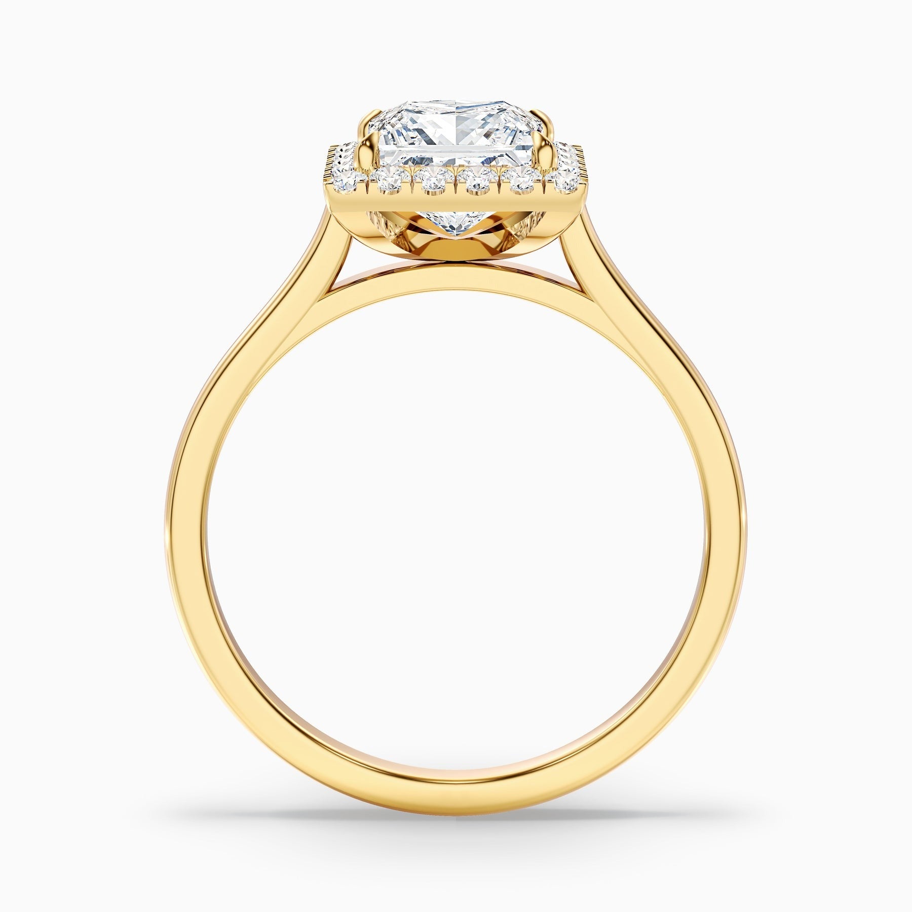 Belladore 1 Carat Princess Halo Pave Lab Grown Diamond Ring